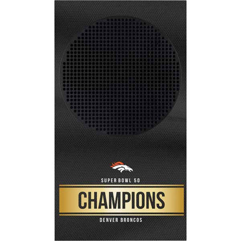 NFL Denver Broncos Super Bowl 50 Champions Black Xbox Series S Console Skin